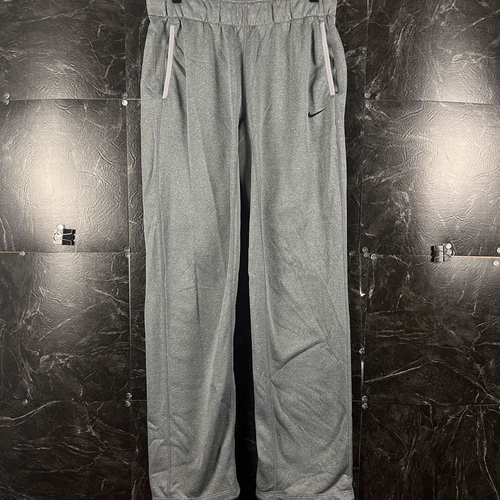 Nike Men's Grey Dri-Fit Fleece Hem Sweatpants XS